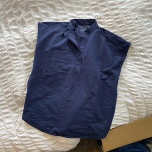 Figs Navy Rafaela oversized scrub top